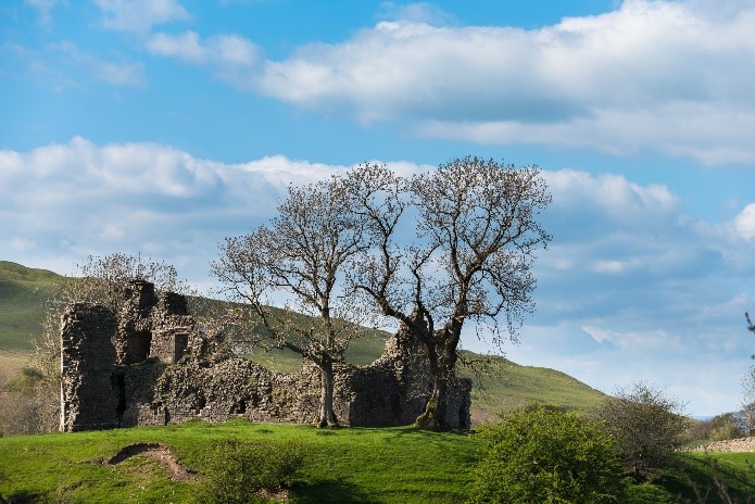 Pendragon Castle in Yorkshire Dales 